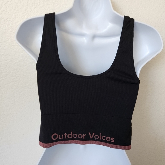 Outdoor Voices Seamless Rib Longline Bra Size Medium - Picture 5 of 8